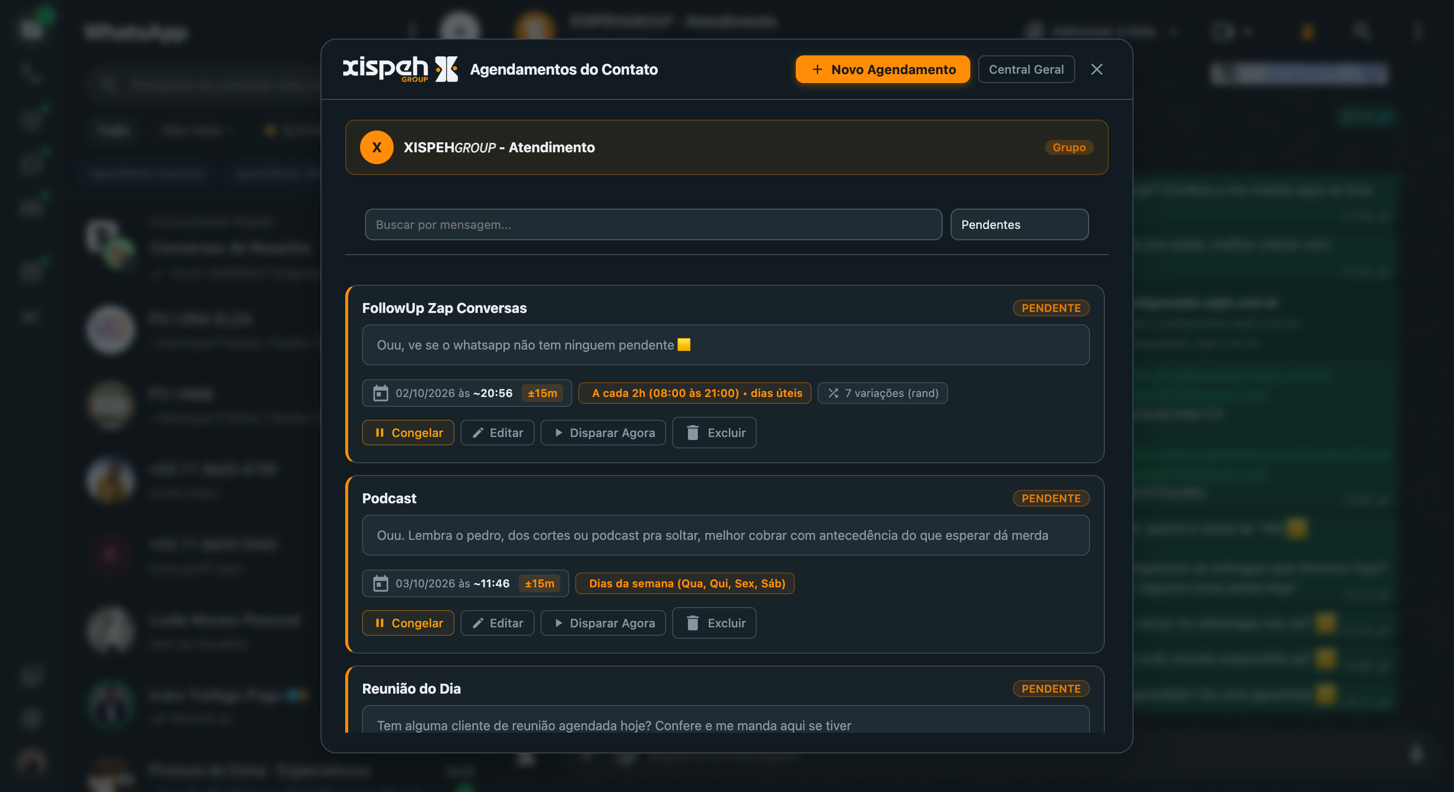 Atendimento com Transcrição Inteligente